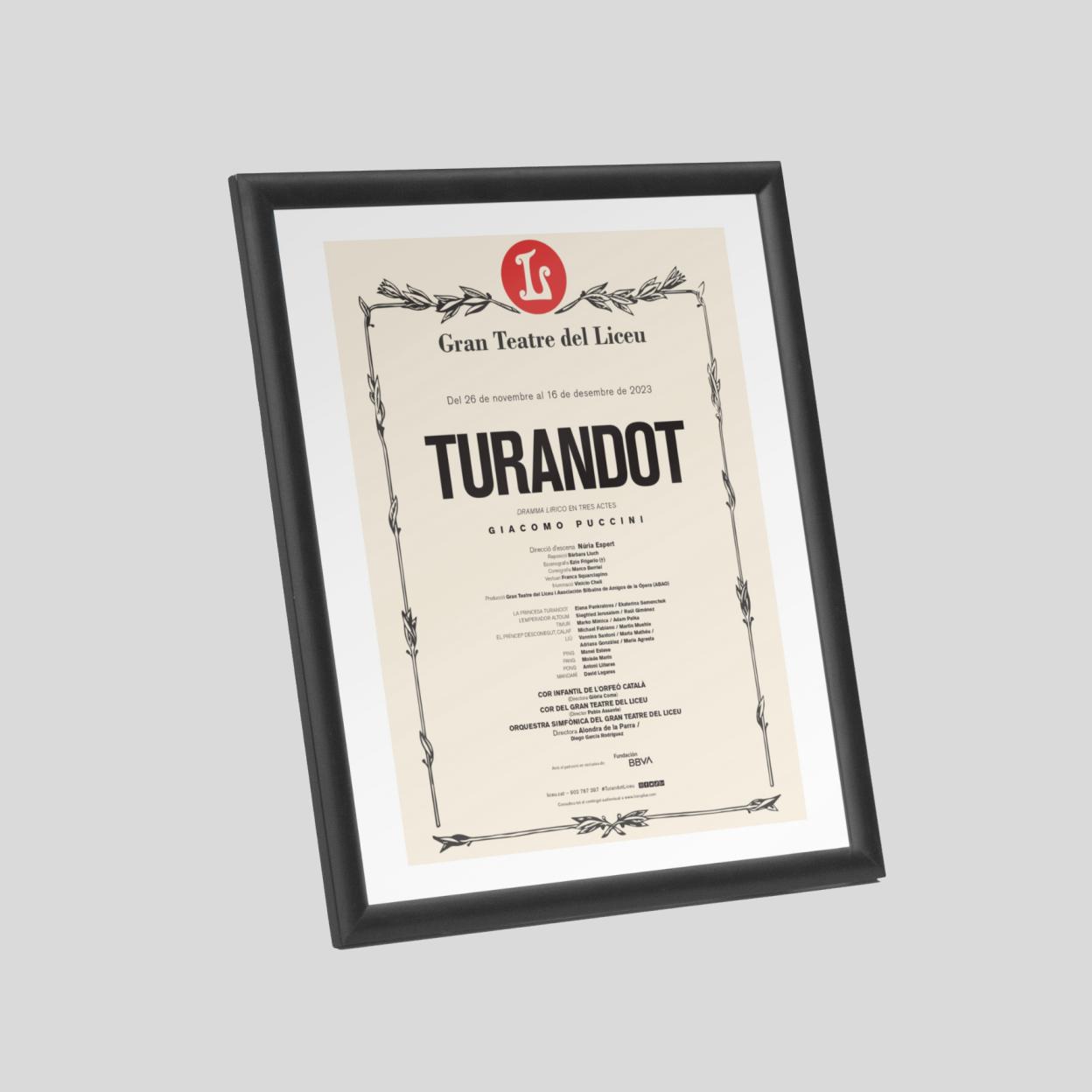 Cartell clàssic de 'Turandot'