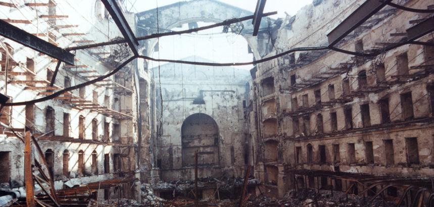 Incendi del Gran Teatre del Liceu l'any 1994.