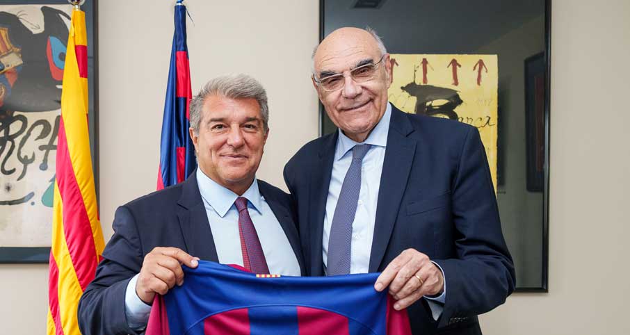 Joan Laporta i Salvador Alemany.