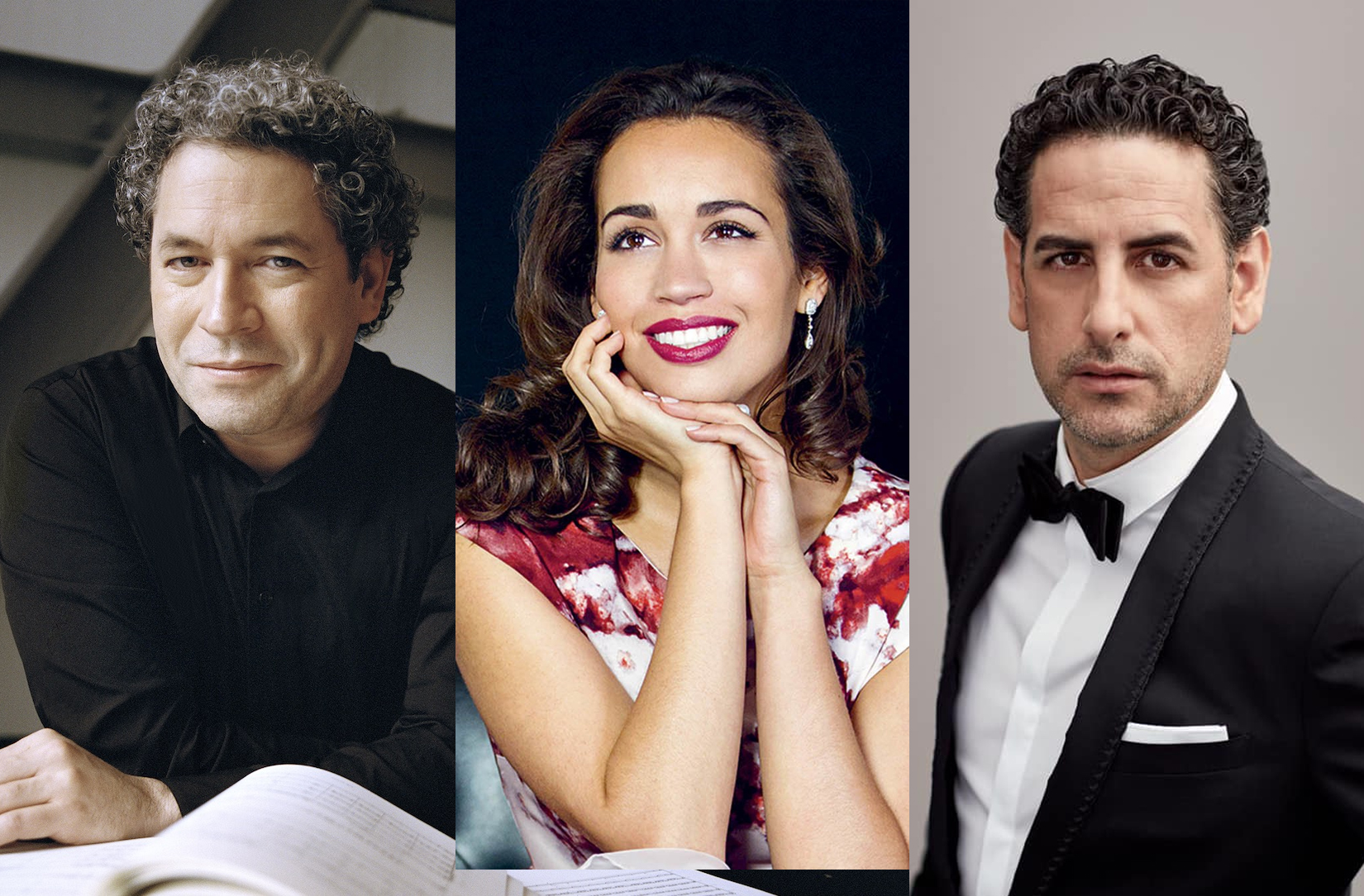 Gustavo Dudamel, Nadie Sierra i Juan Diego Flórez.