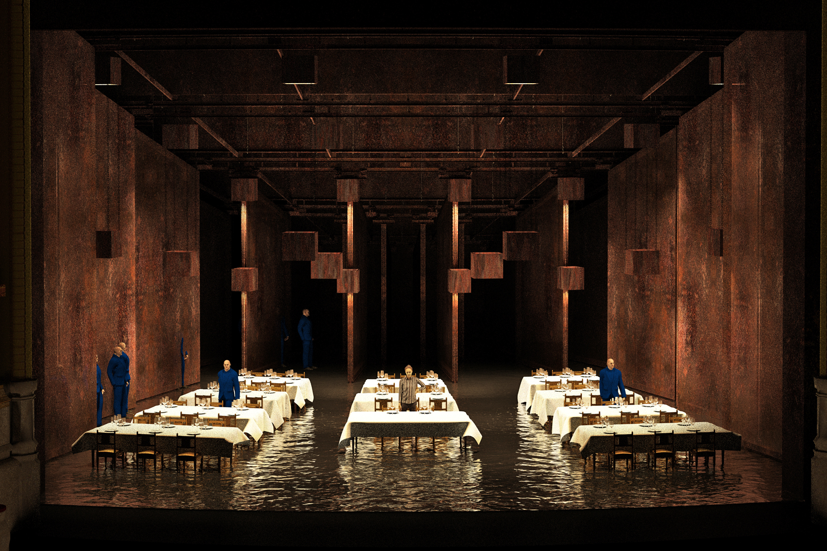 Render de l'escenografia de 'Lady Macbeth de Mtsensk'.