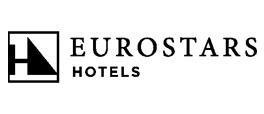 alt="logotip hotels eurostars. Enllaç a la pàgina web dels hotels Eurostars"