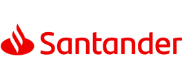 Banco Santander logo. Visit the Banco Santander website