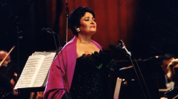Victoria de los Ángeles en el recital 'Les millors veus del Món' al Palau Sant Jordi.